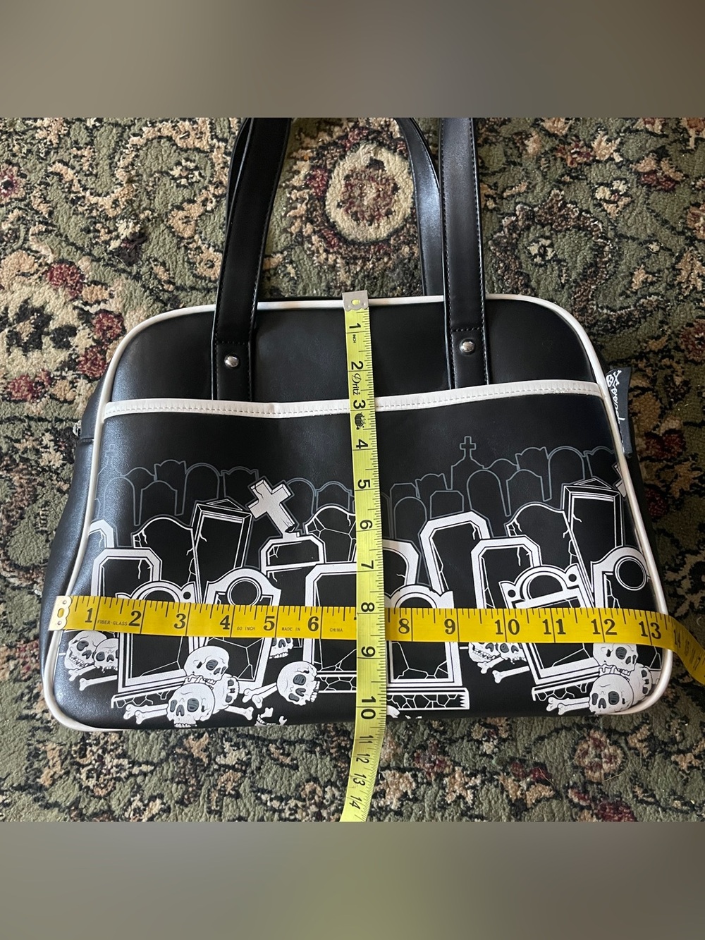 Sourpuss Graveyard Bowler Bag - Picture 7 of 10